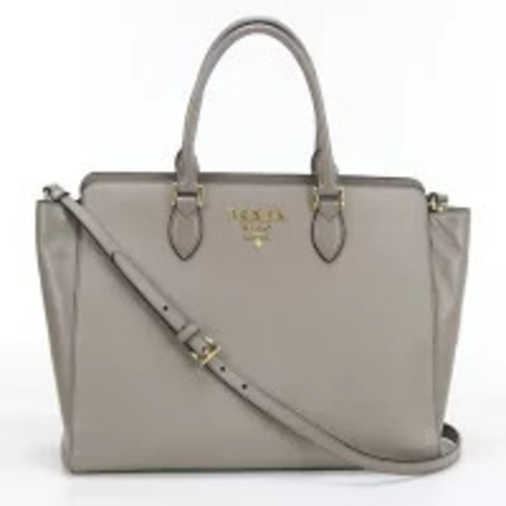 Prada Tote Bag Gray Handbag